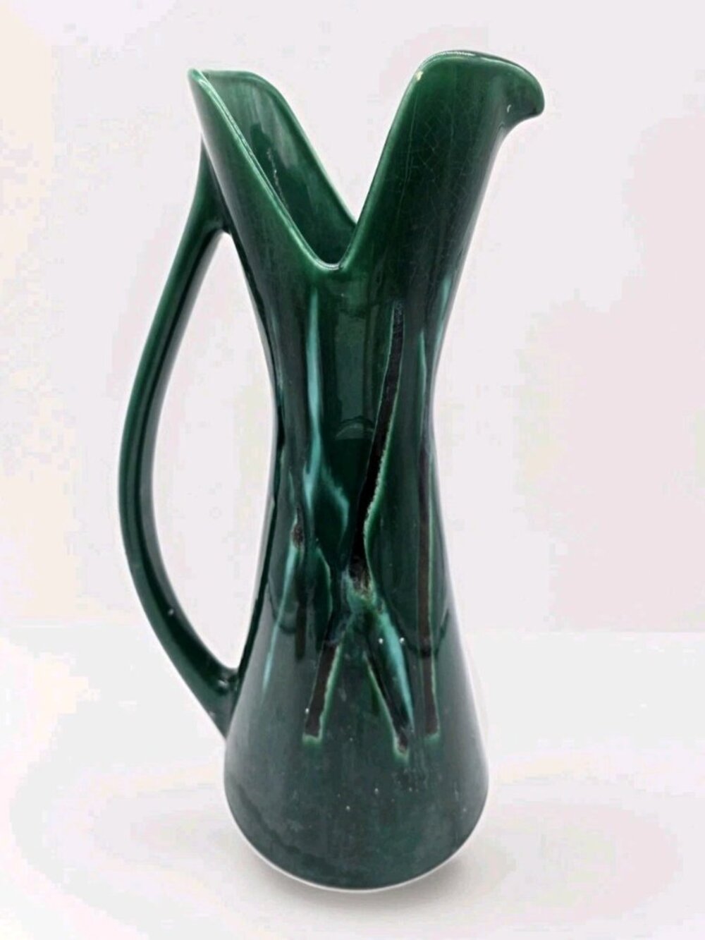 Royal Haeger Mid-Century Modern MCM Handled Ceramic 16" Vase, USA